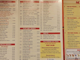 Red Sun Chinese Takeaway menu