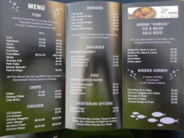 The Only Way Is Fish menu