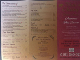 Thai Chang menu