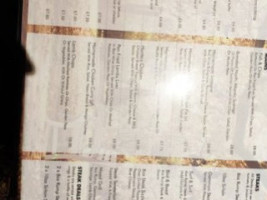 The Park Inn menu