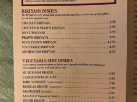 Shunam Tandoori menu