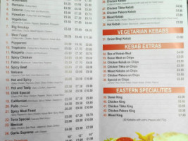 Chilli Kebab menu