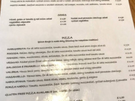 Masaniello Pizzeria menu