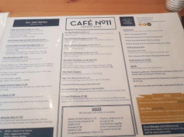 Cafe No.11 menu