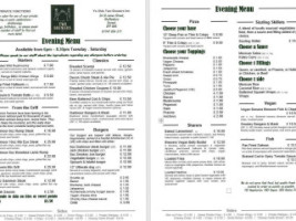 Ye Olde Two Brewers menu