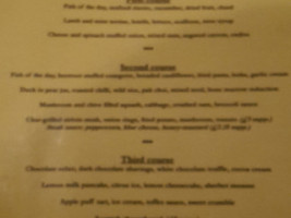 Brown Bull menu