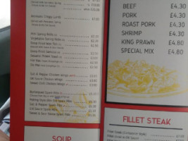 Wing Lee menu