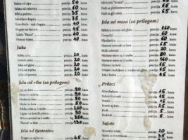 Konoba Bazen menu