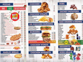 Uk Fried Chicken Pizza menu