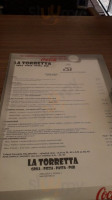 La Torretta menu