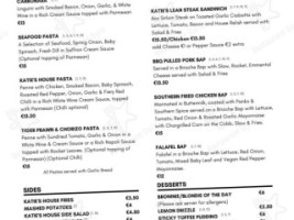 Katie Daly's Bar And Restaurant menu