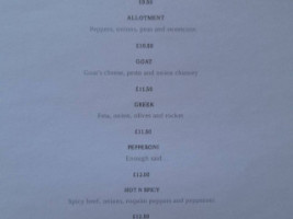 The Ivy Inn menu