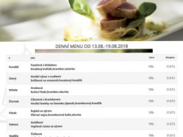 Restaurace Lodenice menu