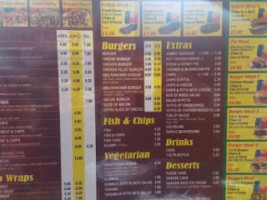 Wellingborough Kebab House menu