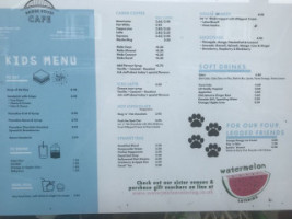 Bridge House Cafe menu