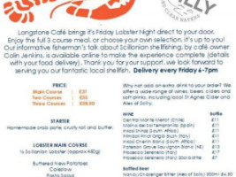 Longstone Lodge And Cafe menu