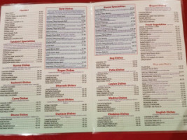 Prince Of Bengal menu