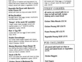 The Rising Sun Inn menu