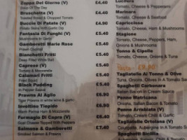 Mamma Italia menu