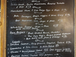 The Dovecote Inn menu