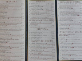 Teza Spice menu