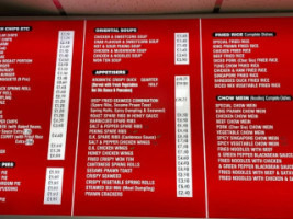 Golden City menu