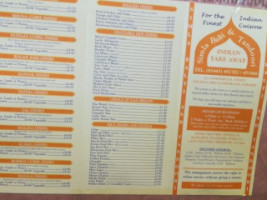 Simla Tandoori menu