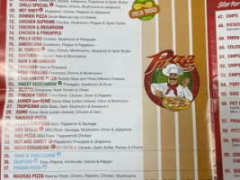 Pizza House menu