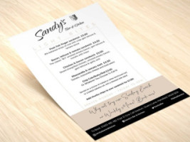 Sandy’s Kitchen menu