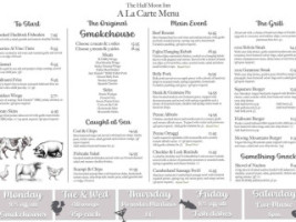 The Half Moon Inn menu