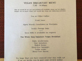 The White Stag Inn menu