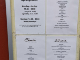 Smia Catering As menu