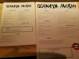 Izakaya Moshi menu