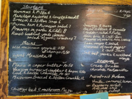 The Red Lion menu