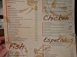 Madeira menu