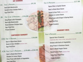 Wongs Takeaway Burton Latimer menu