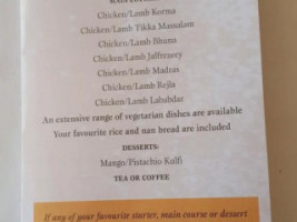 Everest Inn menu