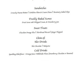 The Retreat Tearoom Bistro menu