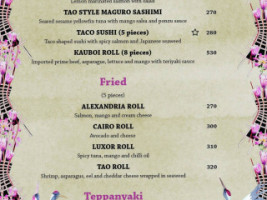 Tao Cairo menu