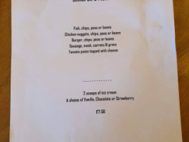 The Red Hart Inn menu