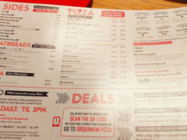 Pizza Hut menu