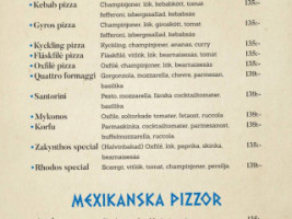 Rhodos Kolgrill Pizzeria menu