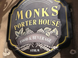 Monks Porter House menu