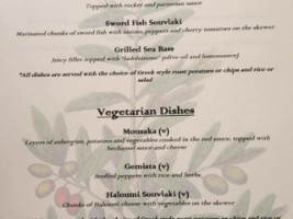 Greek Olive menu