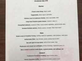 Chez Nous Bistro menu