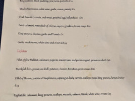 La Mer Rouge menu