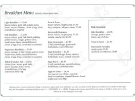 Brig O Doon menu