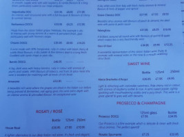 La Pazienza menu