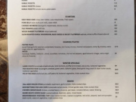 The Bush Inn menu