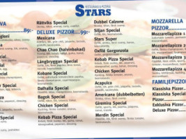 Stars Restaurang menu